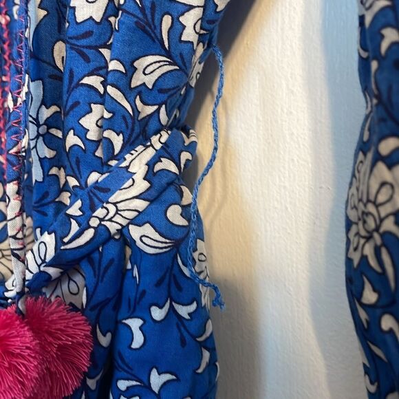 J Crew Cerulean Block Print Tulum Midi Dress XS - Picture 6 of 9